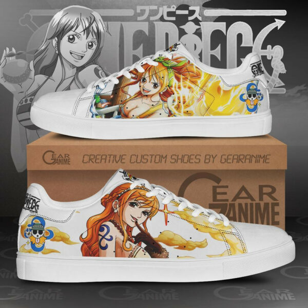 Nami Skate Shoes One Piece Custom Anime Sneakers 1