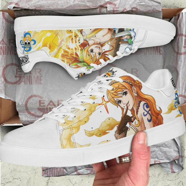 Nami Skate Shoes One Piece Custom Anime Sneakers 2