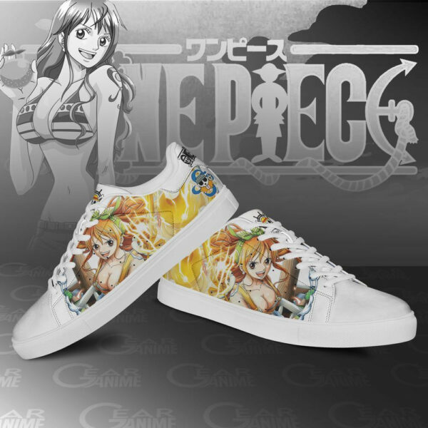 Nami Skate Shoes One Piece Custom Anime Sneakers 3