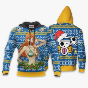 Nami Ugly Christmas Sweater Custom One Piece Anime XS12 7