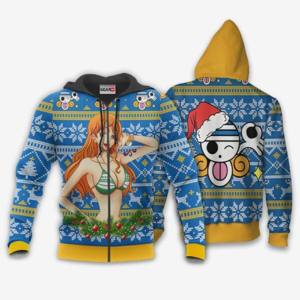 Nami Ugly Christmas Sweater Custom One Piece Anime XS12 2