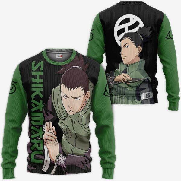 Nara Shikamaru Hoodie Shirt Naruto Anime Zip Jacket 2