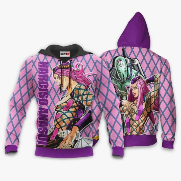 Narciso Anasui Hoodie Custom Anime JJBAs Merch Clothes 3