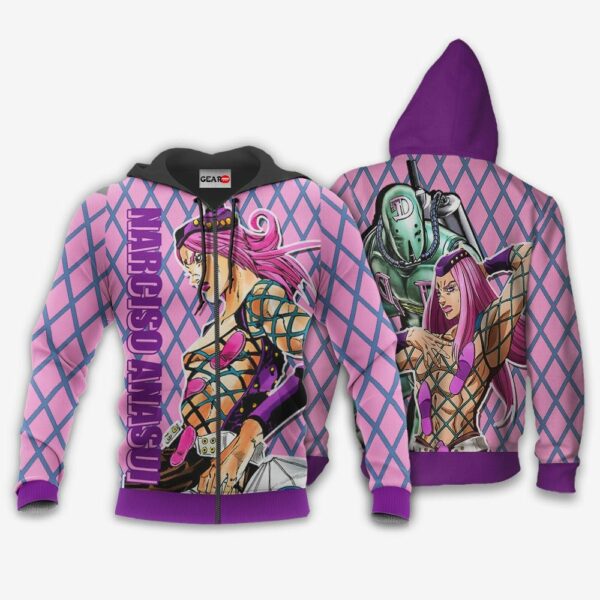 Narciso Anasui Hoodie Custom Anime JJBAs Merch Clothes 1