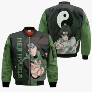 Neji Hyuga Hoodie Shirt Naruto Anime Zip Jacket 9