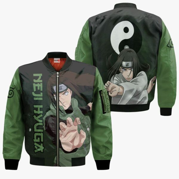 Neji Hyuga Hoodie Shirt Naruto Anime Zip Jacket 4