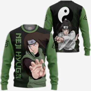 Neji Hyuga Hoodie Shirt Naruto Anime Zip Jacket 7