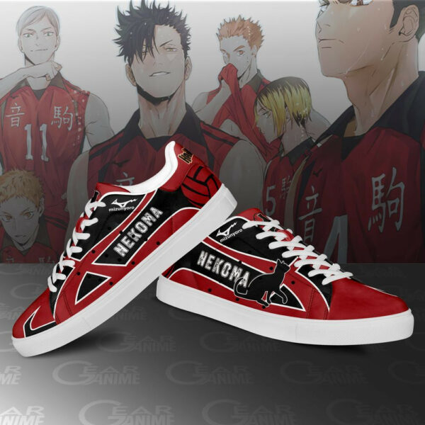 Nekoma High Skate Shoes Haikyuu Anime Custom Sneakers SK10 4