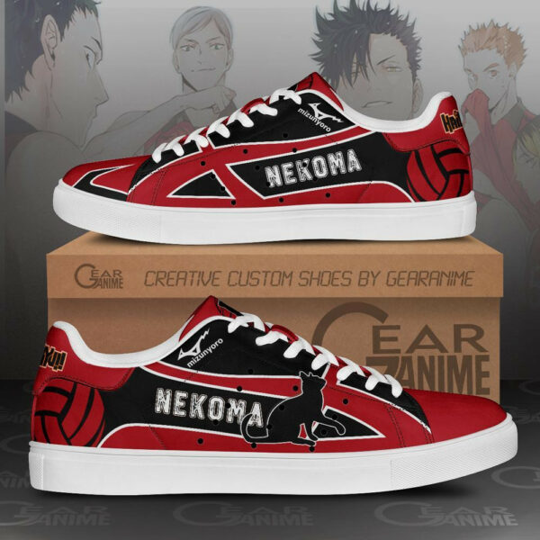 Nekoma High Skate Shoes Haikyuu Anime Custom Sneakers SK10 1
