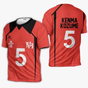 Nekoma Kenma Kozume Hoodie Uniform Num 5 Haikyuu Anime Shirt 9