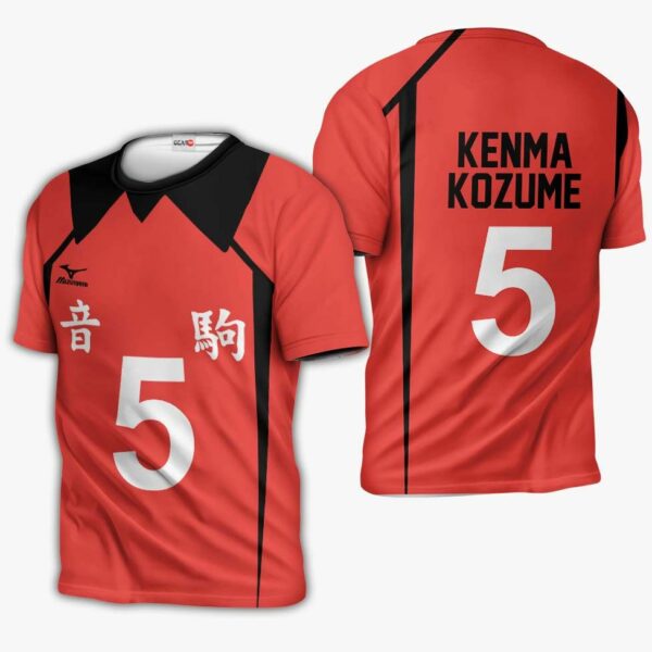 Nekoma Kenma Kozume Hoodie Uniform Num 5 Haikyuu Anime Shirt 3