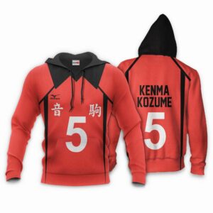Nekoma Kenma Kozume Hoodie Uniform Num 5 Haikyuu Anime Shirt 10