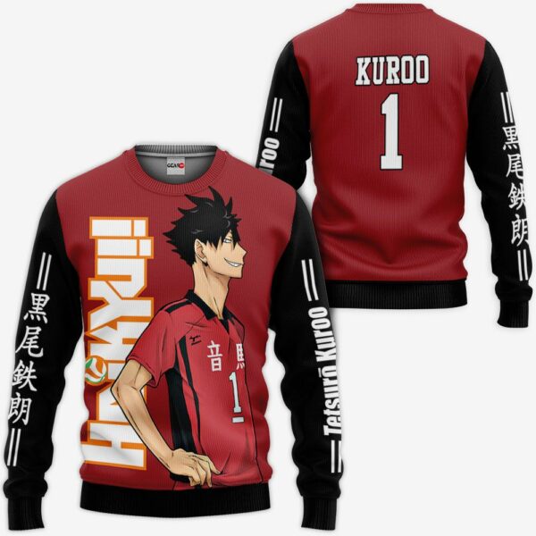 Nekoma Tetsuro Kuroo Hoodie Haikyuu Anime Merch Clothes 2