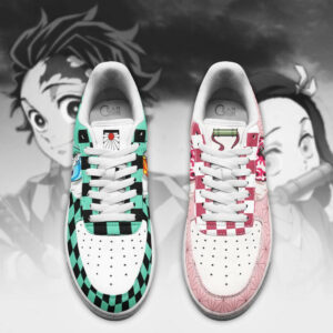 Nezuko and Tanjiro Air Shoes Custom Skills Demon Slayer Anime Sneakers 7