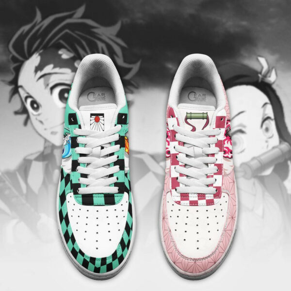 Nezuko and Tanjiro Air Shoes Custom Skills Demon Slayer Anime Sneakers 4