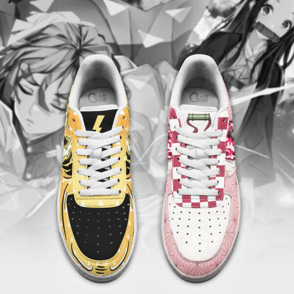 Nezuko and Zenitsu Air Shoes Anime Custom Skills Demon Slayer Sneakers 3