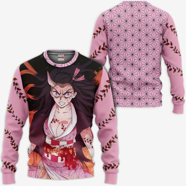 Nezuko Demon Form Hoodie Custom Kimetsu Anime Merch Clothes 2