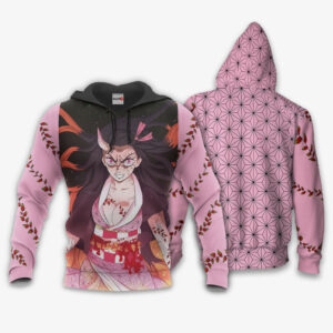 Nezuko Demon Form Hoodie Custom Kimetsu Anime Merch Clothes 8