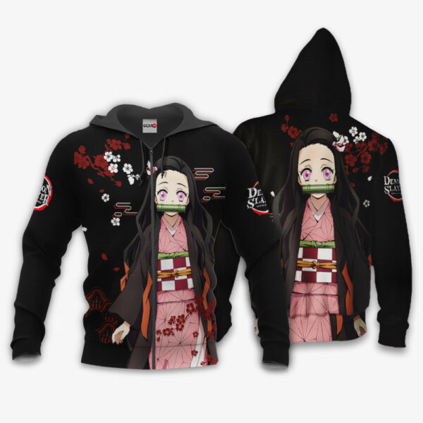 Nezuko Kamado Hoodie Custom Kimetsu Anime Merch Clothes Japan Style 1