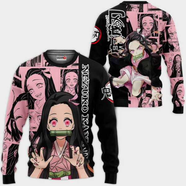 Nezuko Kamado Hoodie Custom Kimetsu Anime Merch Clothes Manga Style 2