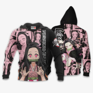 Nezuko Kamado Hoodie Custom Kimetsu Anime Merch Clothes Manga Style 8