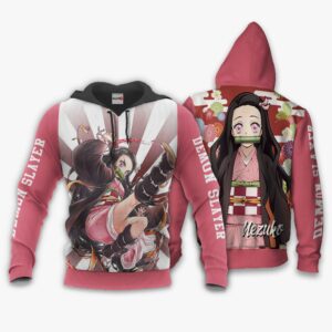 Nezuko Kamado Hoodie Kimetsu Anime Merch Clothes 8