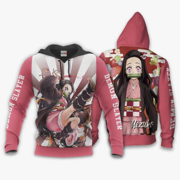 Nezuko Kamado Hoodie Kimetsu Anime Merch Clothes 3