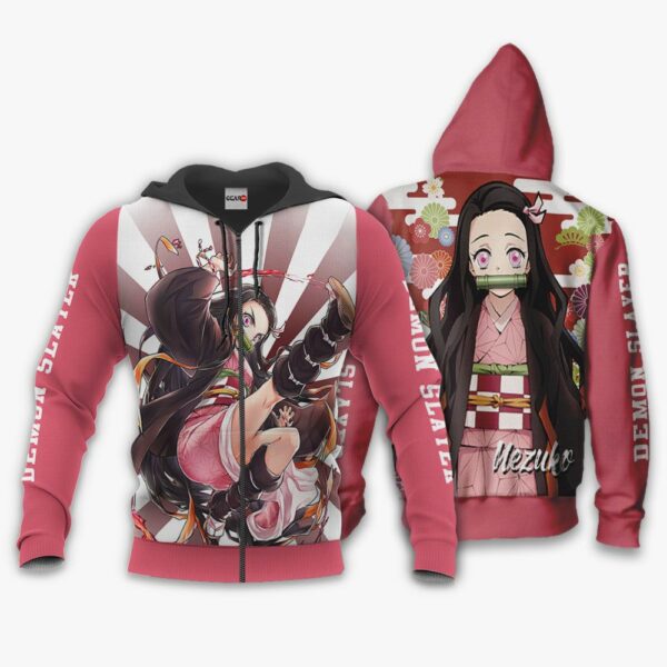 Nezuko Kamado Hoodie Kimetsu Anime Merch Clothes 1