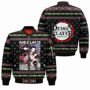 Nezuko Kamado Ugly Christmas Sweater Kimetsu Anime Custom Clothes 10