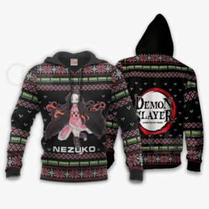 Nezuko Kamado Ugly Sweater Christmas Kimetsu Anime Gift 7