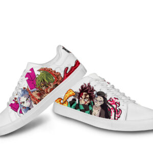 Nezuko Tanjiro vs Daki Gyutaro Skate Shoes Custom Demon Slayer Anime Sneakers 6