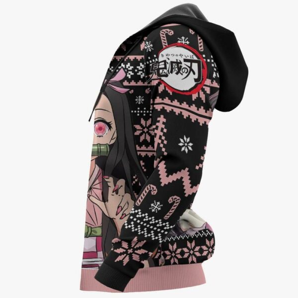 Nezuko Ugly Christmas Sweater Custom Anime Kimetsu XS12 5