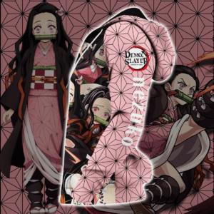 Nezuko Zip Hoodie Kimetsu Anime Merch Clothes 6