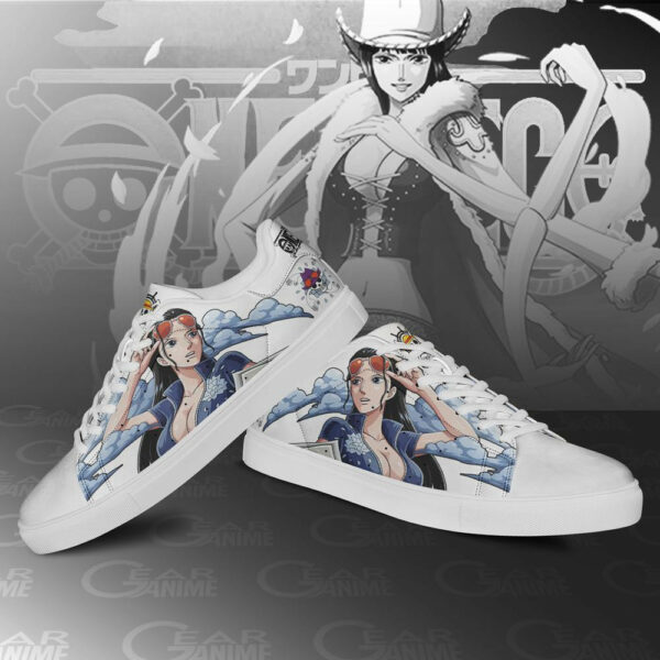 Nico Robin Skate Shoes One Piece Custom Anime Sneakers 3