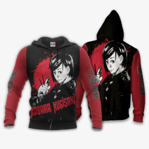 Nobara Kugisaki Hoodie Custom Jujutsu Kaisen Anime Merch Clothes Monochrome 8