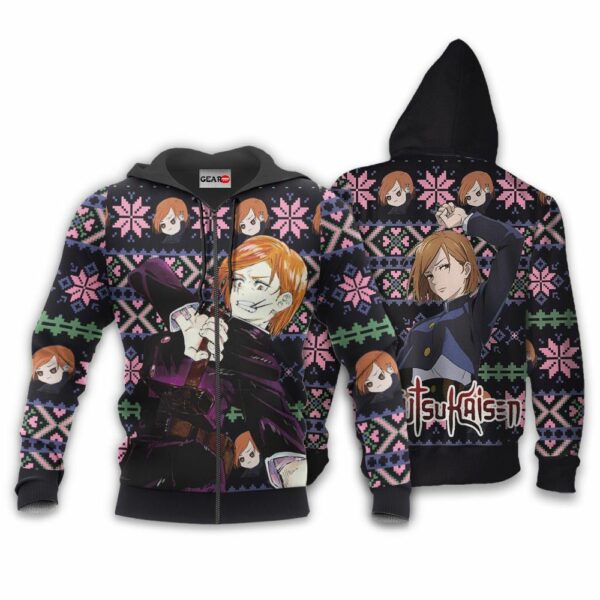 Nobara Kugisaki Ugly Christmas Sweater Custom Anime Jujutsu Kaisen XS12 2