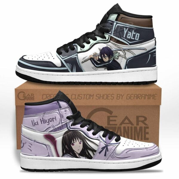 Noragami Iki Hiyori and Yato Shoes Custom Anime Sneakers 1