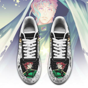 Noriaki Kakyoin Shoes Manga Style JoJo’s Anime Sneakers Fan Gift PT06 4