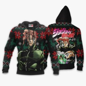 Noriaki Kakyoin Ugly Christmas Sweater Custom Anime JJBA XS12 7