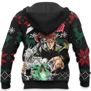 Noriaki Kakyoin Ugly Christmas Sweater Custom Anime JJBA XS12 8