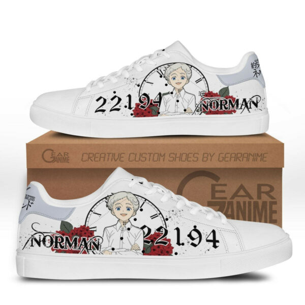 Norman 22194 Skate Shoes Custom The Promised Neverland Anime Sneakers 1