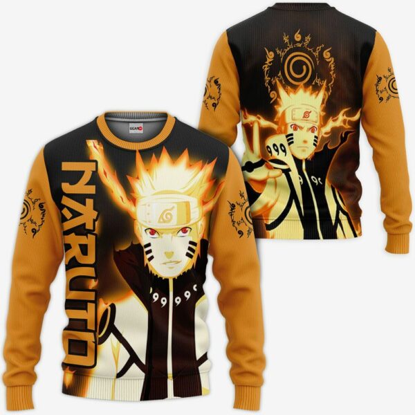 Naruto Kurama Hoodie Shirt Naruto Anime Zip Jacket 2