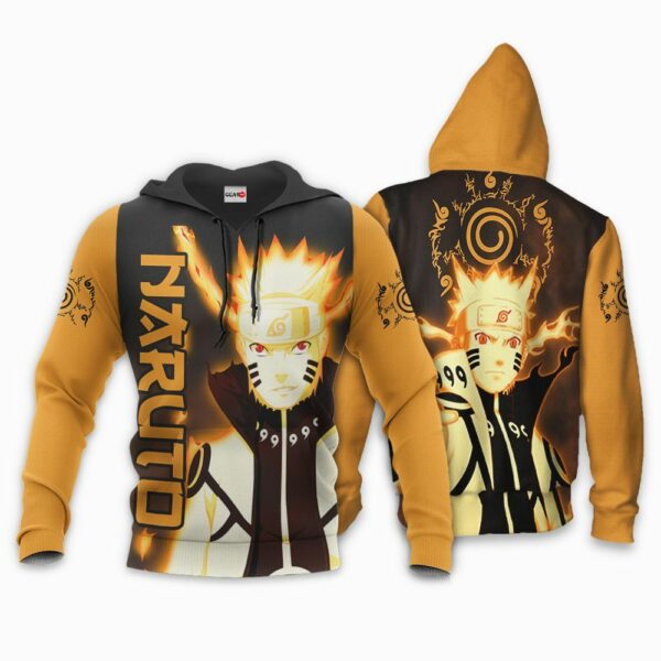 Naruto Kurama Hoodie Shirt Naruto Anime Zip Jacket 3