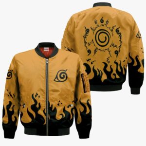 Naruto Kurama Seal Hoodie Shirt Naruto Symbol Anime Zip Jacket 9