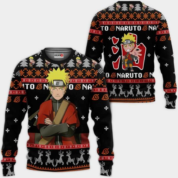 Naruto Sage Ugly Christmas Sweater Custom Naruto Anime XS12 1