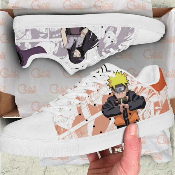 Naruto Uzumaki and Hinata Hyuga Skate Shoes Custom Naruto Anime Sneakers 2