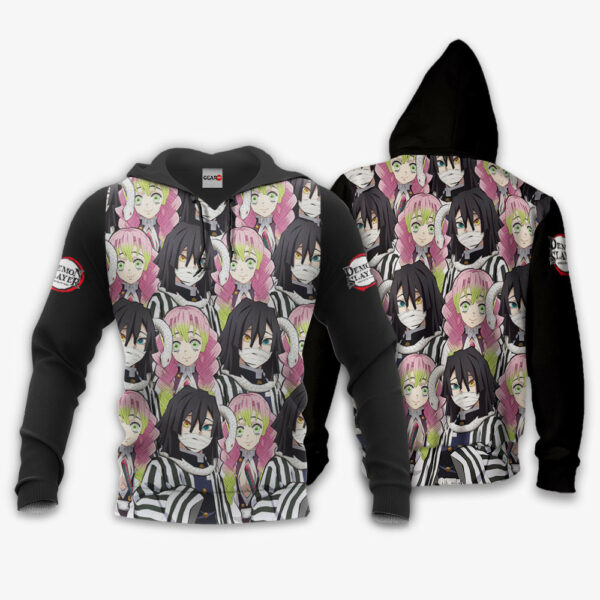 Obanai and Mitsuri Hoodie Custom Kimetsu Anime Merch Clothes Valentine's gifts 3