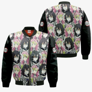 Obanai and Mitsuri Hoodie Custom Kimetsu Anime Merch Clothes Valentine's gifts 9