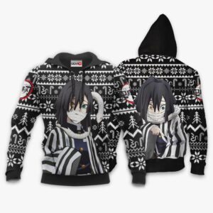 Obanai Ugly Christmas Sweater Custom Anime Kimetsu XS12 7