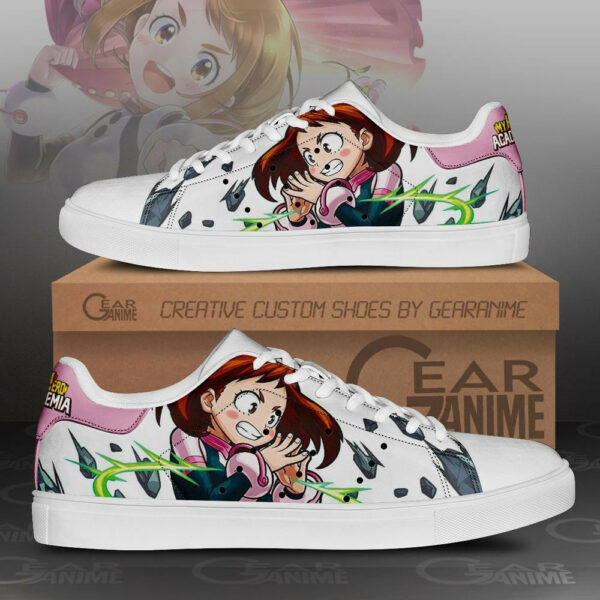 Ochako Uraraka Skate Shoes My Hero Academia Custom Anime Sneakers SK10 1
